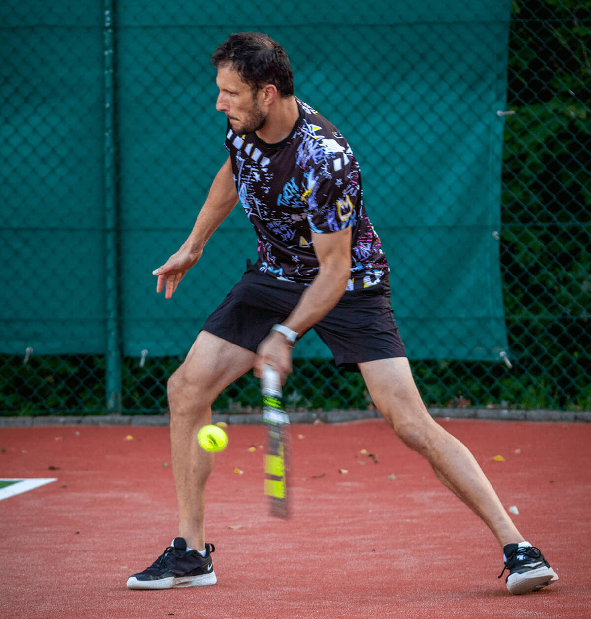 Man Playing Tennis
