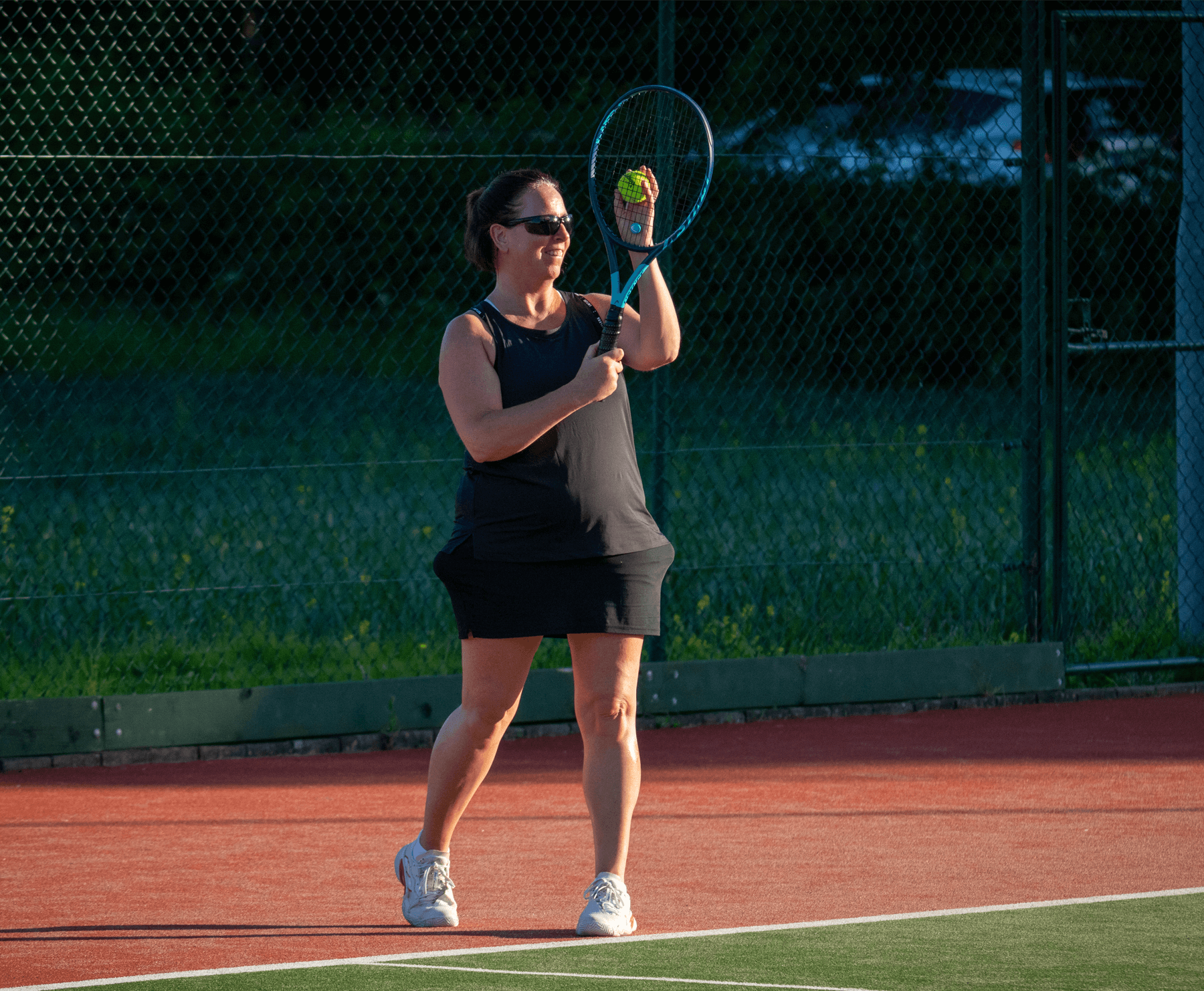 Woman Playing Tennis at Celbridge